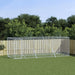 Outdoor Dog Kennel Silver 6x2x2 m Galvanised Steel Tokbapk