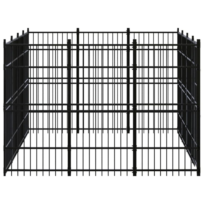 Outdoor Dog Kennel Steel 11.06 M² Tbkikip