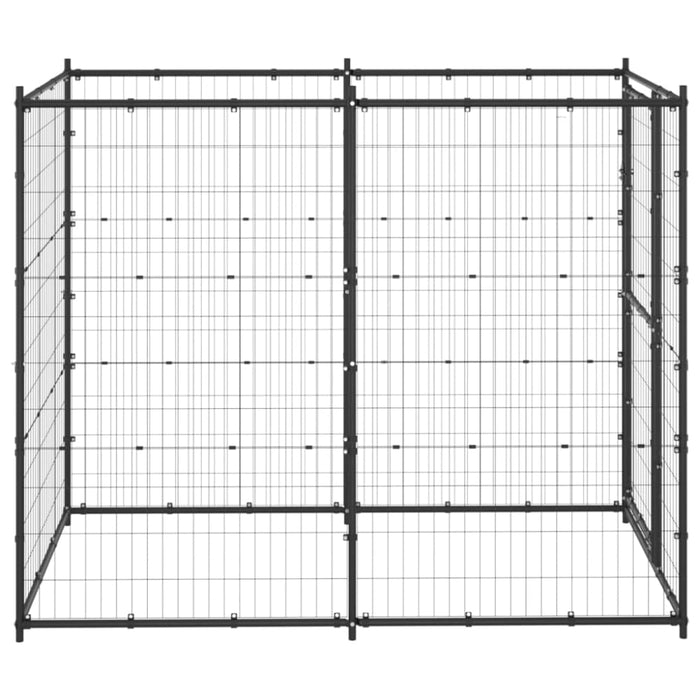 Outdoor Dog Kennel Steel 110x220x180 Cm Opbikl