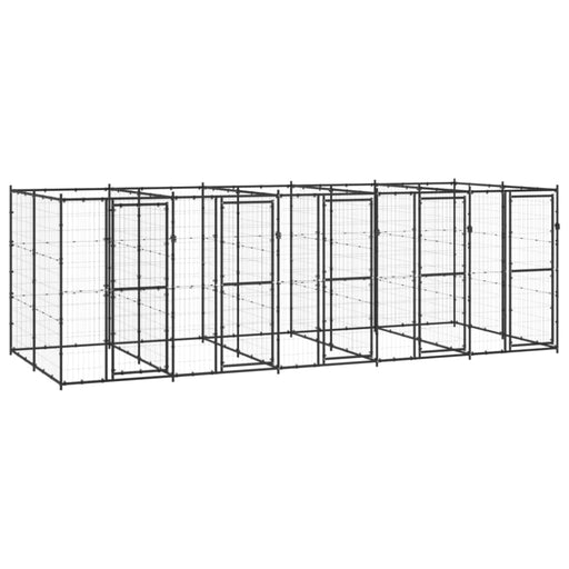 Outdoor Dog Kennel Steel 12.1 M² Tbnxxlt