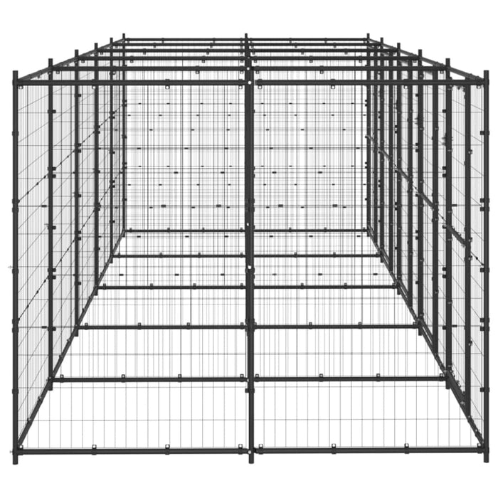 Outdoor Dog Kennel Steel 12.1 M² Tbnxxlt