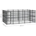 Outdoor Dog Kennel Steel 13.82 M² Tbkikil