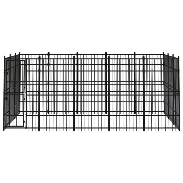 Outdoor Dog Kennel Steel 13.82 M² Tbkikil