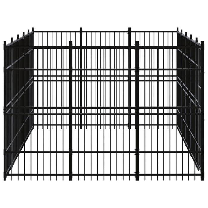 Outdoor Dog Kennel Steel 13.82 M² Tbkikil