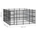 Outdoor Dog Kennel Steel 14.75 M² Tbkiknx