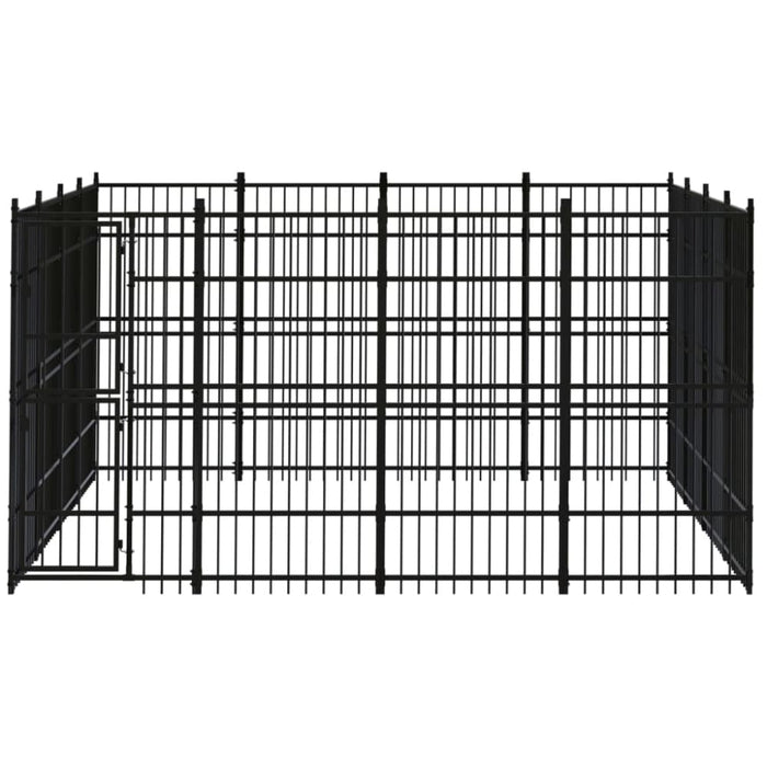 Outdoor Dog Kennel Steel 14.75 M² Tbkiknx