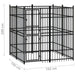 Outdoor Dog Kennel Steel 3.69 M² Tbkikpl