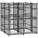 Outdoor Dog Kennel Steel 3.69 M² Tbkikti