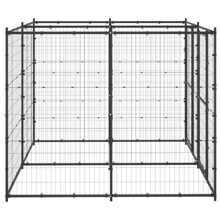 Outdoor Dog Kennel Steel 4.84 M² Tbnxxlb