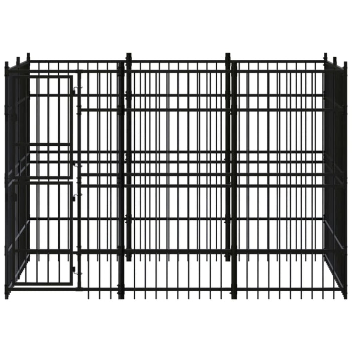 Outdoor Dog Kennel Steel 5.53 M² Tbkikpi