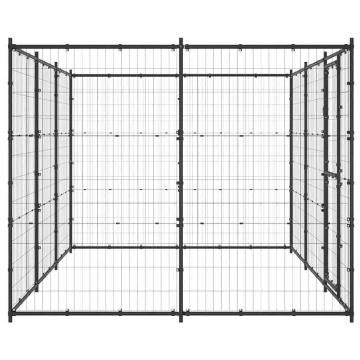 Outdoor Dog Kennel Steel 7.26 M² Tbnxxkn