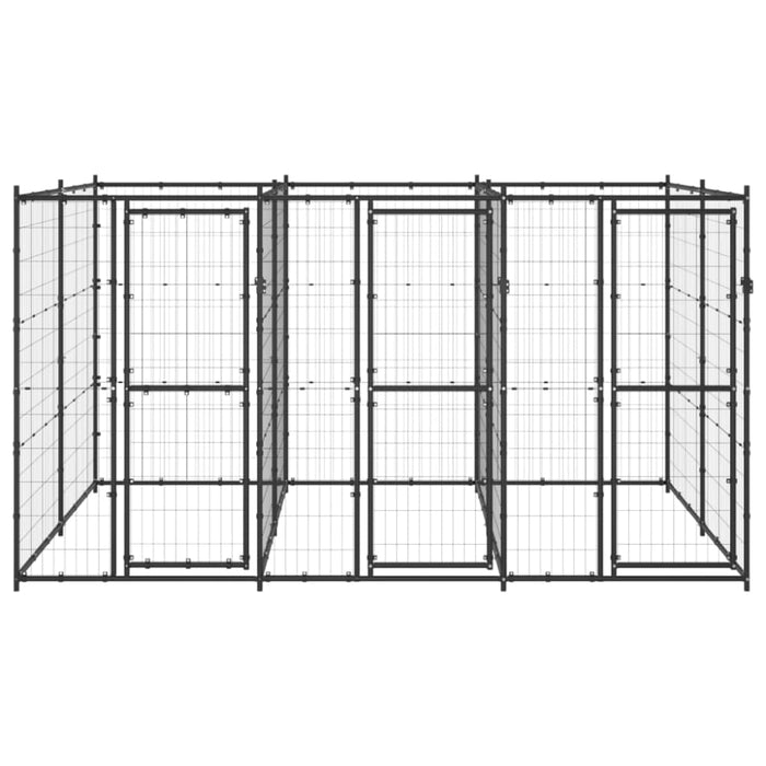 Outdoor Dog Kennel Steel 7.26 M² Tbnxxlo