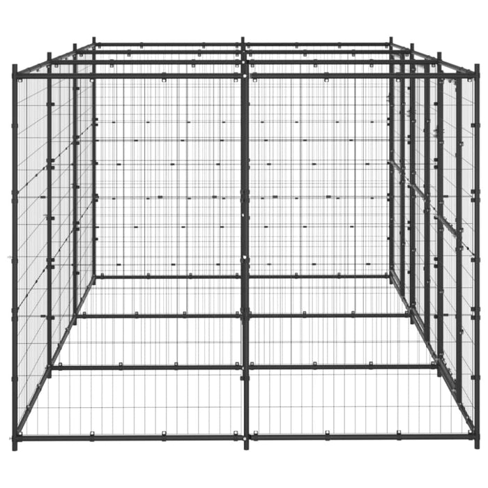 Outdoor Dog Kennel Steel 7.26 M² Tbnxxlo