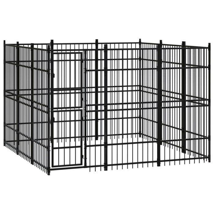 Outdoor Dog Kennel Steel 8.29 M² Tbkikia