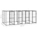 Outdoor Dog Kennel Steel 9.68 M² Tbnxxlx