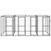 Outdoor Dog Kennel Steel 9.68 M² Tbnxxlx