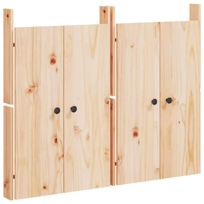 Outdoor Kitchen Doors 2 Pcs 50x9x82 Cm Solid Wood Pine