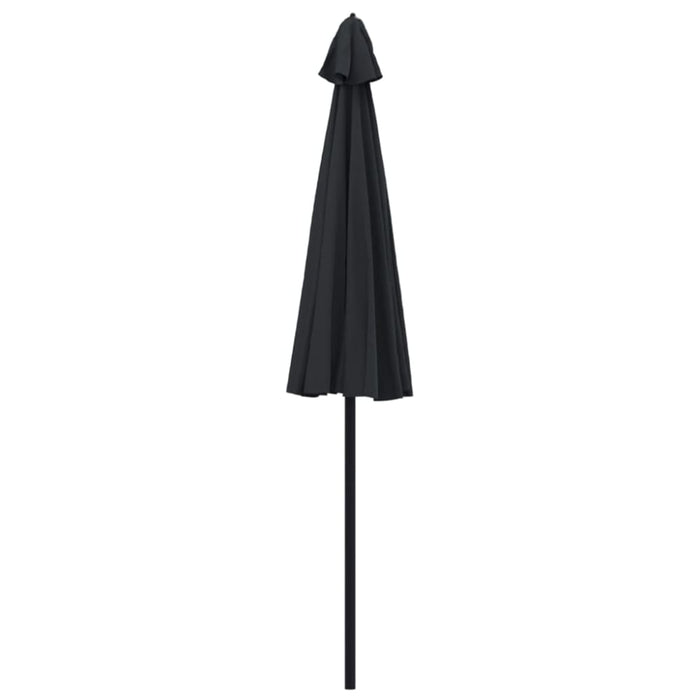 Outdoor Parasol With Aluminium Pole 270 Cm Black Aitob