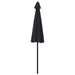 Outdoor Parasol With Aluminium Pole 270 Cm Black Aitob