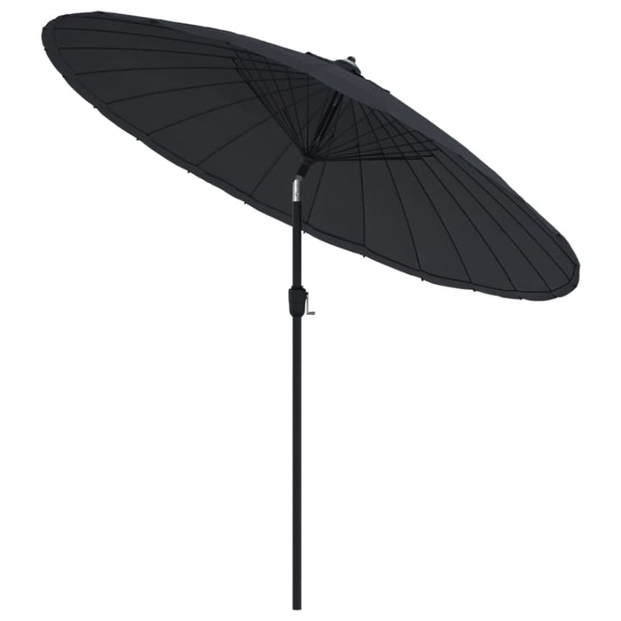 Outdoor Parasol With Aluminium Pole 270 Cm Black Aitob