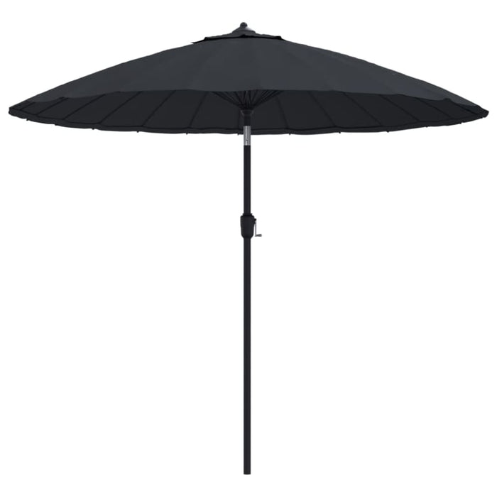 Outdoor Parasol With Aluminium Pole 270 Cm Black Aitob