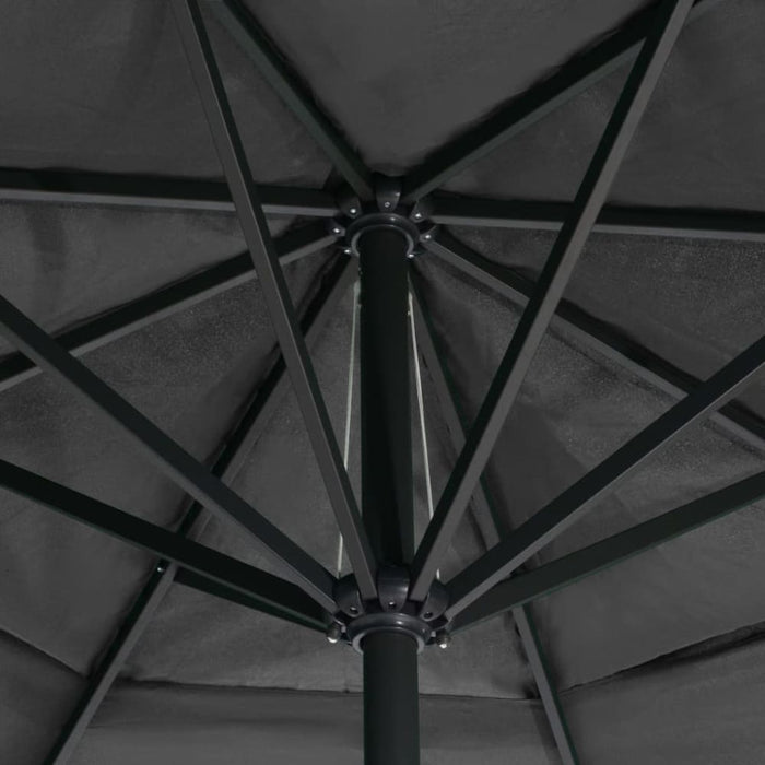 Outdoor Parasol With Aluminium Pole 600 Cm Anthracite Aitix