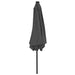 Outdoor Parasol With Led Lights And Steel Pole 300cm