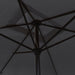 Outdoor Parasol With Metal Pole 300x200 Cm Black Aioxn