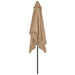 Outdoor Parasol With Metal Pole 300x200 Cm Taupe Aapbx