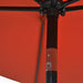 Outdoor Parasol With Metal Pole 300x200 Cm Terracotta Aapba