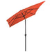 Outdoor Parasol With Metal Pole 300x200 Cm Terracotta Aapba