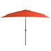 Outdoor Parasol With Metal Pole 300x200 Cm Terracotta Aapba