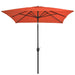 Outdoor Parasol With Metal Pole 300x200 Cm Terracotta Aapba