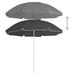 Outdoor Parasol With Steel Pole Anthracite 180 Cm Toppax