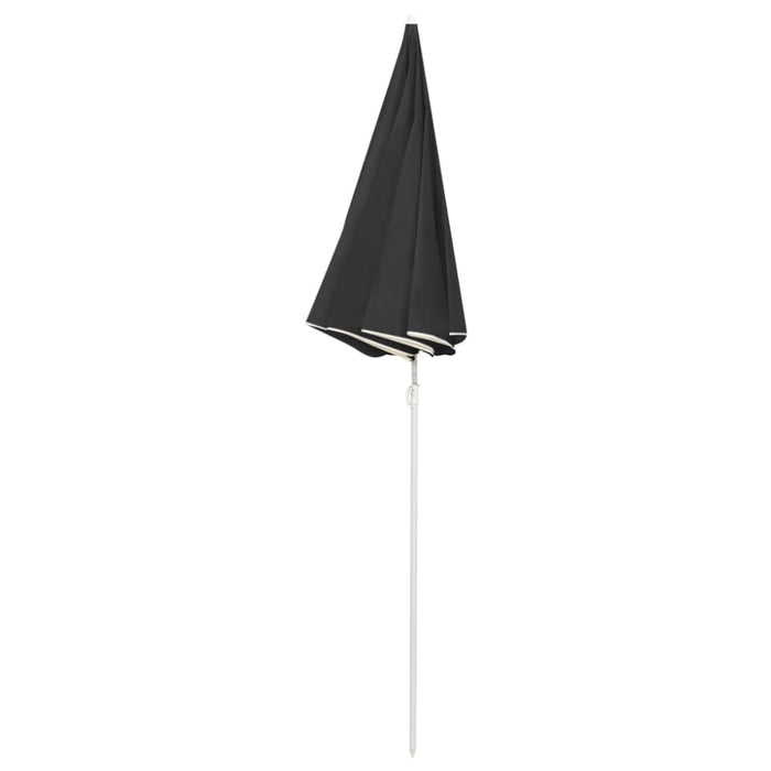 Outdoor Parasol With Steel Pole Anthracite 180 Cm Topptk