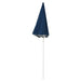 Outdoor Parasol With Steel Pole Blue 180 Cm Topptn