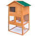 Outdoor Rabbit Hutch Small Animal House Pet Cage 3 Layers