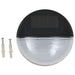 Outdoor Solar Wall Lamps Led 12 Pcs Round Black Aaaix