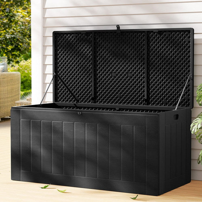 Outdoor Storage Box 830l Container Lockable Bench Tool Shed