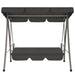 Outdoor Swing Bench With Canopy Anthracite 192x118x175 Cm