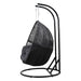 Outdoor Egg Swing Chair Hanging Pod Wicker Cushion 2 Person