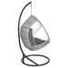 Outdoor Egg Swing Chair With Stand Cushion Wicker Armrest