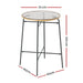 Outdoor Bar Table Wicker Dining Bistro Patio Balcony Glass