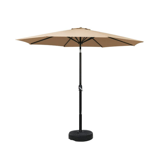 Outdoor Umbrella 2.7m Base Beach Pole Garden Tilt Sun Patio