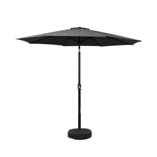 Outdoor Umbrella 2.7m Base Beach Pole Garden Tilt Sun Patio