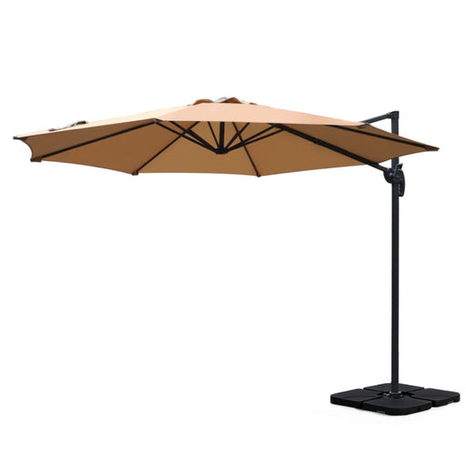 Outdoor Umbrella 3m Base Cantilever Beach Stand Sun Roma