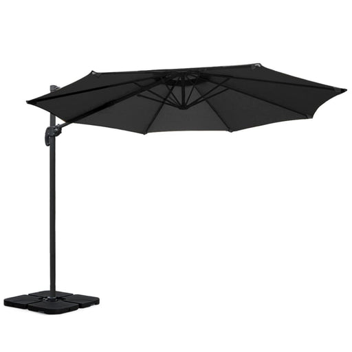 Outdoor Umbrella 3m Base Cantilever Beach Stand Sun Roma