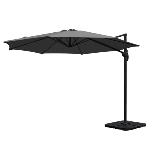 Outdoor Umbrella 3m Base Cantilever Beach Stand Sun Roma