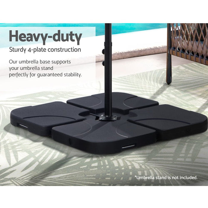 Outdoor Umbrella Base Stand Sand Water Pod Cantilever Beach