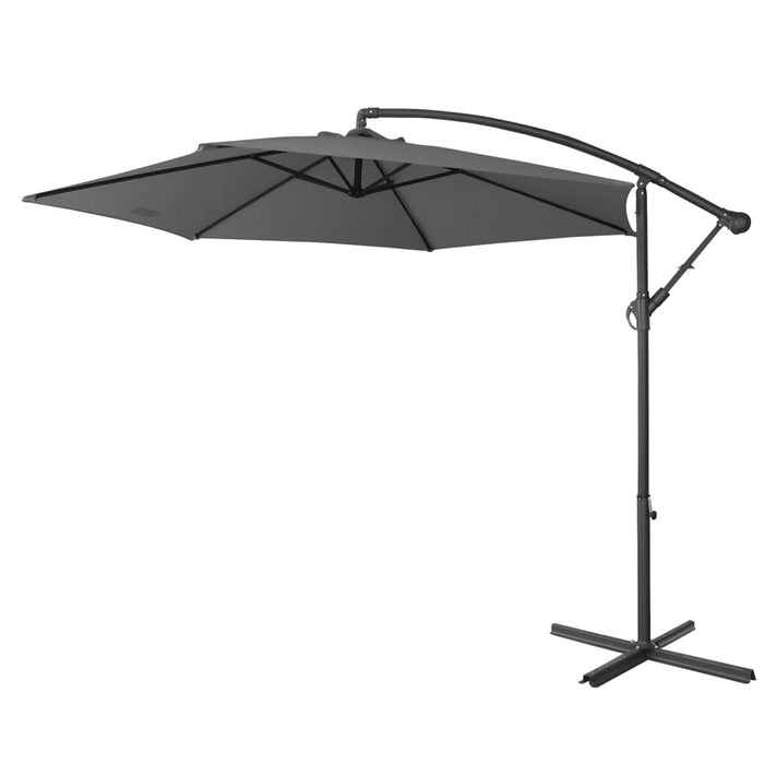 3m Outdoor Umbrella Cantilever With Protective Cover Patio